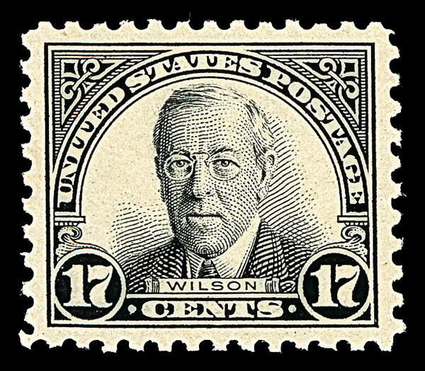 1925, 17¢ Wilson (Scott 623), brilliant saturation and clarity, o.g. ...