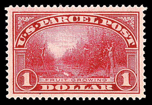 Parcel Post, 1913, $1 Fruit Growing (Scott Q12), o.g., never hinged, ...