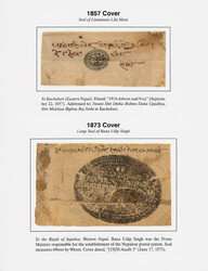 1857-73, Selection of Three Seals Covers, including 1873 entire to ...