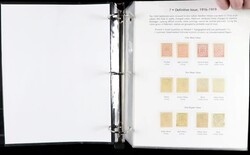 1916-19 Definitives Issue Exhibit Collection (Scott 206-207, 208C, ...