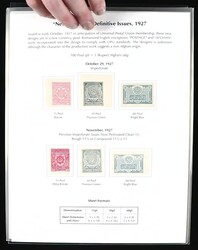 1927 "New Currency" Definitive Issues Collection (Scott 222-229, ...