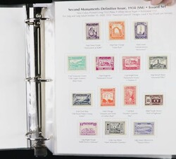 1934-38 Second Monuments Definitive Issue Collection (Scott 290-305), ...