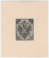 1894-98, Typographed, Die Proofs in black on yellowish card, ...