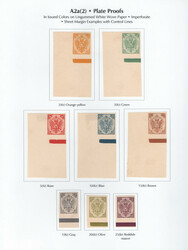 1894-98, Typographed, Plate Proofs in issued colors on thin paper, ...