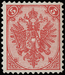1894-98, Typographed, 5kr red, type II, perf 11½ (Scott 6a var.), o ...
