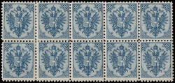 1879-94, Lithographed, 10kr blue, perf 10½ (Scott 7), a marvelous ...