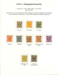 1879-94 Lithographed Issue, Balance of Specialized Collection, a ...