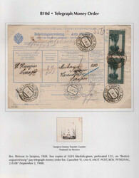 1906 Pictorials, Parcel Cards and Telegraph Money Orders, 1908-12, ...