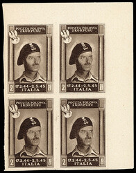 1946, 2z Polish Victory in Italy, red brown and dark chocolate brown, ...