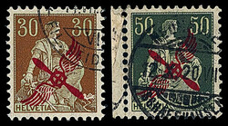 Airmail, 1919-20, 30c-50c First Issue complete (Scott C1-C2), Very ...