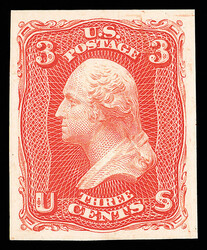 1861-66, 1¢//90¢ Regular issue, plate proofs on card (Scott ...