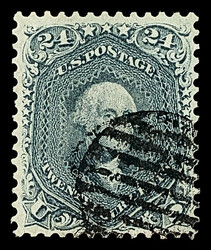 1861, 24¢ steel blue (Scott 70b), a gorgeous top-line stamp with ...