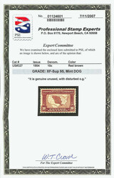 1904, 10¢ Louisiana Purchase (Scott 327), disturbed o.g., face-fresh ...