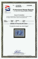 1907, 5¢ Jamestown (Scott 330), o.g., never hinged, pristine with ...