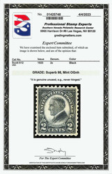 1923, 2¢ Harding, rotary press printing, perf. 10 (Scott 612), ...