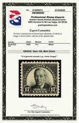 1925, 17¢ Wilson (Scott 623), o.g., never hinged, exquisite with ...