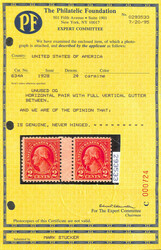 1928, 2¢ Washington, type II, rotary press printing (Scott 634A), ...