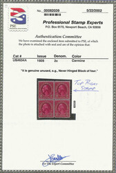 1928, 2¢ Washington, type II, rotary press printing (Scott 634A), o ...