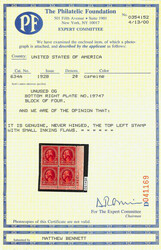 1928, 2¢ Washington, type II, rotary press printing (Scott 634A), ...