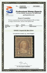 1927, 4¢ Martha Washington, rotary press printing (Scott 636), ...
