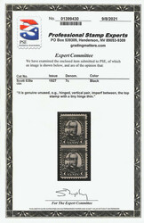 1927, 7¢ McKinley, rotary press printing, vertical pair, imperf. ...