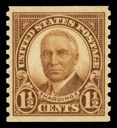 1930, 1½¢ Harding, rotary press coil (Scott 686), Dazzling visual ...