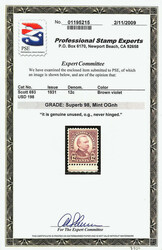 1931, 12¢ Grover Cleveland, rotary press printing (Scott 693), ...