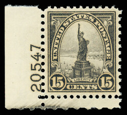 1931, 15¢ Statue of Liberty, rotary press printing (Scott 696), ...