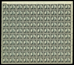 1931, 17¢ Wilson, rotary press printing (Scott 697), top left full ...