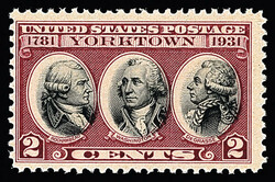 1931, 2¢ Yorktown, dark lake & black color (Scott 703b), o.g., never ...