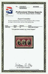 1931, 2¢ Yorktown, dark lake & black color (Scott 703b), o.g., never ...