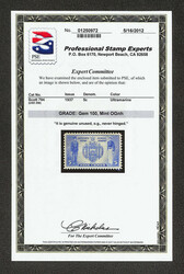 1937, 5¢ Navy (Scott 794), Post-office bright example, o.g., never ...