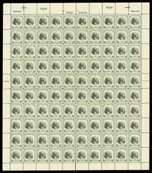 1938, Presidential Issue, $2 Harding (Scott 833), top right full pane ...