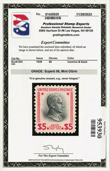 1938, Presidential Issue, $5 Coolidge (Scott 834), o.g., never hinged ...