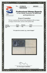 Special Delivery, 1895, 10¢ blue (Scott E5), bottom right corner ...