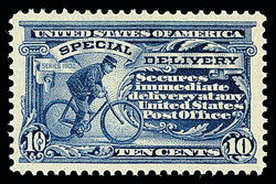 Special Delivery, 1911, 10¢ ultramarine (Scott E8), o.g., never ...