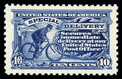 Special Delivery, 1914, 10¢ ultramarine (Scott E9), o.g., never ...