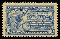 Special Delivery, 1917, 10¢ ultramarine (Scott E11), full-bodied ...