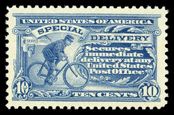 Special Delivery, 1917, 10¢ blue (Scott E11c), o.g., never hinged, a ...