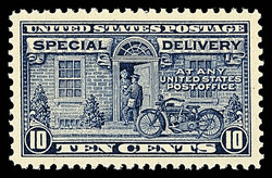 Special Delivery, 1922, 10¢ deep ultramarine (Scott E12a), o.g., ...