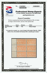 Special Delivery, 1925, 15¢ deep orange (Scott E13), left margin ...