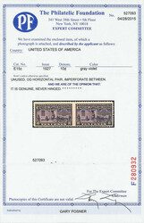 Special Delivery, 1927, 10¢ red lilac, horizontal pair, imperf. ...