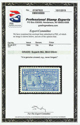 Special Delivery, 1944, 13¢ blue (Scott E17), radiant look with full ...