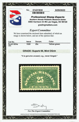 Special Handling, 1928, 25¢ yellow green (Scott QE4a), freshly ...