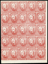 Swart's City Dispatch Post, 1849-53 (2¢) red (Scott 136L4), Stone IV ...