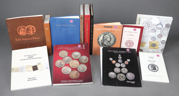 Reference Catalogs and Books, Lot of 12 numismatic reference books; ...