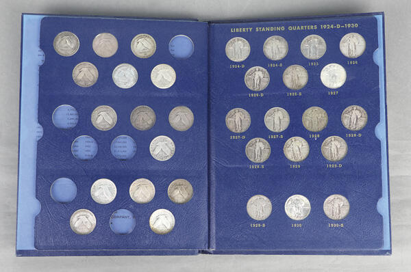 U.S. Standing Liberty Quarter Collection, 1917-1930, album contains ...