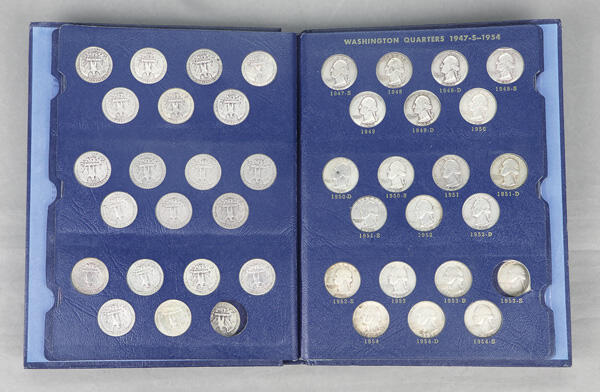 U.S. Washington Quarter Collection, 1934-1964, album contains $18.75 ...