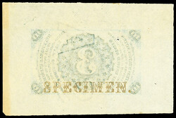 Fr. 1226 3¢ Third Issue Wide Margin Reverse Proof (Fr-1226), ...