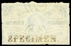 Fr. 1227 3¢ Third Issue Narrow Margin Specimen with Dark Background ...